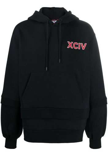 logo drawstring hoodie