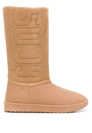 logo shearling boots