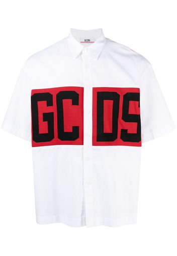 logo print short-sleeved shirt