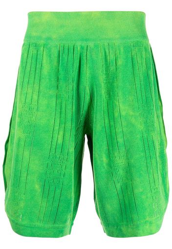 Gcds pleated knee-length shorts - Verde