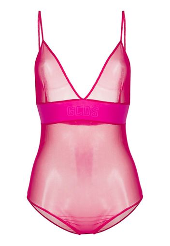 Gcds sheer bodysuit - Rosa