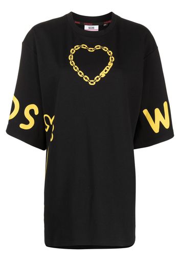 Gcds T-shirt con stampa - Nero