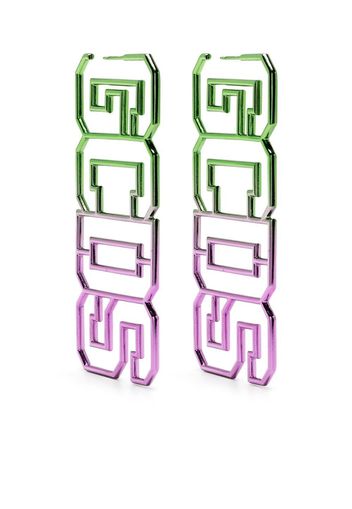 Gcds logo drop earrings - Verde