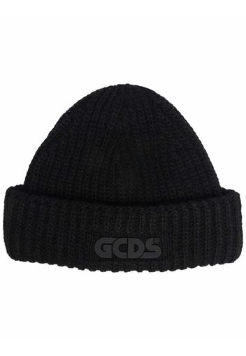 Gcds logo-print intarsia-knit beanie - Nero