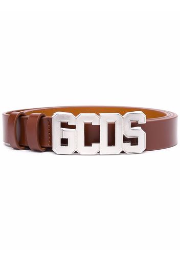 Gcds logo buckle belt - Marrone