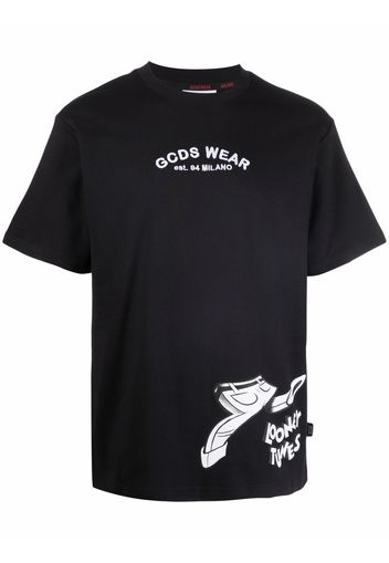 Gcds T-shirt a girocollo - Nero