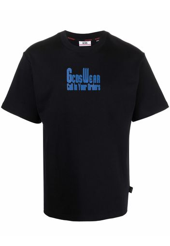 Gcds ice cream logo-print short-sleeve T-shirt - Nero