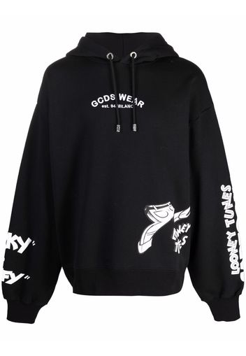 Gcds Looney Tunes pullover hoodie - Nero