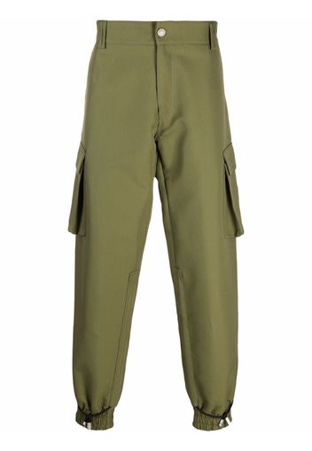 Gcds logo-patch cargo trousers - Verde