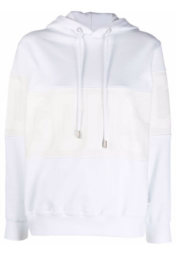 Gcds logo-print cotton hoodie - Bianco