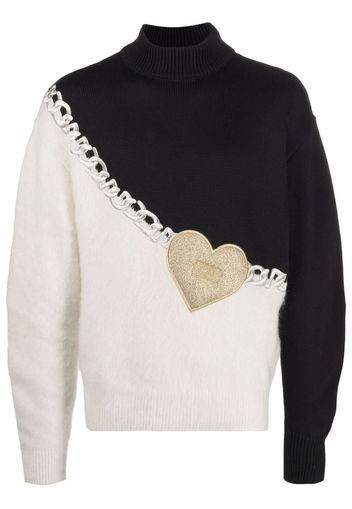 Gcds Heart contrast jumper - Nero