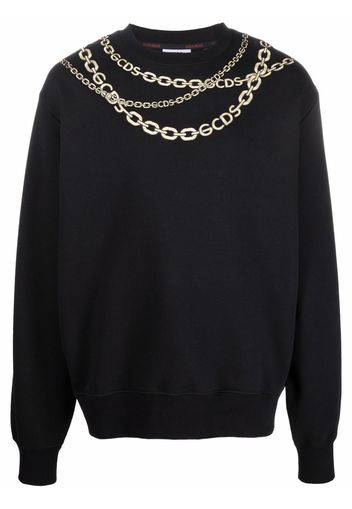 Gcds chain-link print sweatshirt - Nero