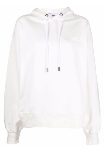 Gcds logo patch hoodie - Bianco