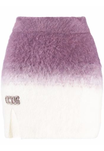 Gcds gradient-effect knitted miniskirt - Viola