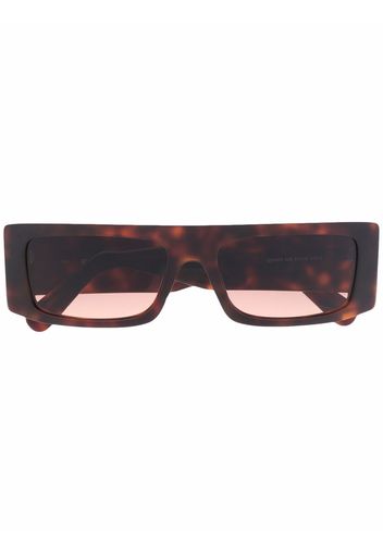 Gcds tortoiseshell rectangular-frame sunglasses - Marrone