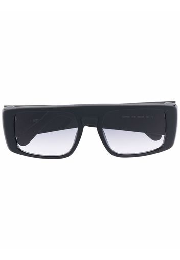 Gcds logo-print rectangular frame sunglasses - Nero