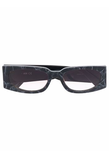 Gcds marble-effect rectangular-frame sunglasses - Nero