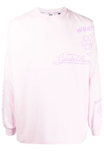 Gcds T-shirt a fiori - Rosa