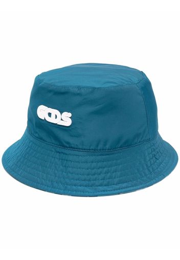 Gcds camouflage-print bucket hat - Blu