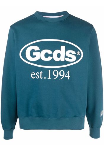 Gcds logo-print sweatshirt - Blu