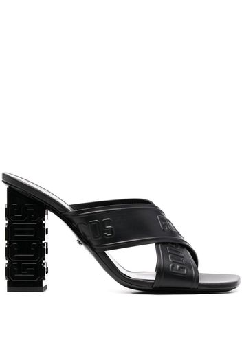 Gcds Mules con logo goffrato - Nero