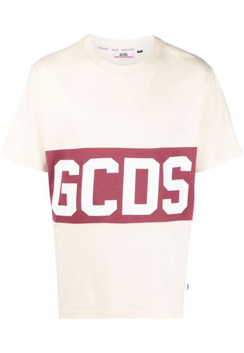 Gcds logo-print cotton T-shirt - Toni neutri