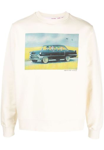 Gcds graphic-print crew-neck sweatshirt - Toni neutri