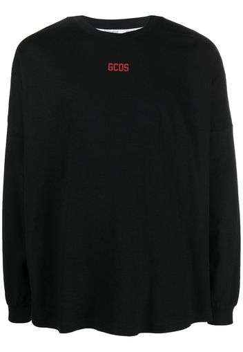 Gcds long-sleeved logo-print T-shirt - Nero