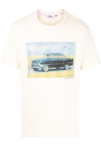 Gcds 'On The Road' cotton T-shirt - Toni neutri