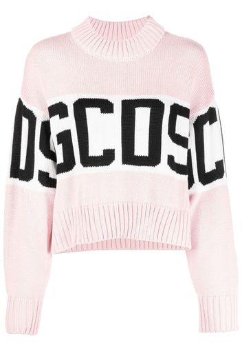 Gcds intarsia-knit wool-blend jumper - Rosa