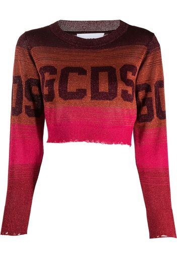 Gcds logo-print striped jumper - Rosa