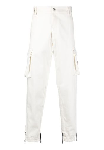 Gcds logo-patch cargo trousers - Bianco