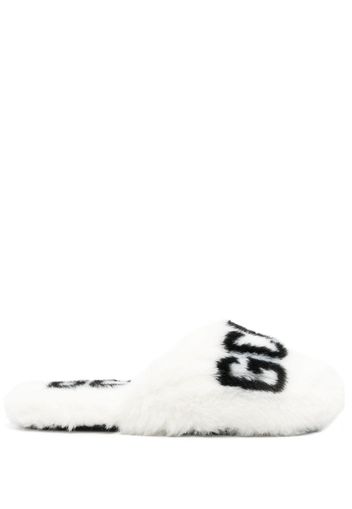 Gcds Slippers con stampa - Bianco