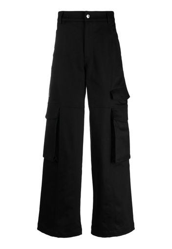 Gcds logo-patch cargo trousers - Nero