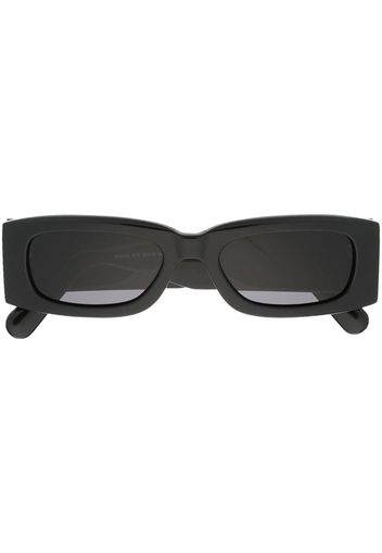 Gcds logo-plaque rectangle-frame sunglasses - Nero