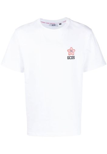 Gcds star-patch logo-print T-shirt - Bianco