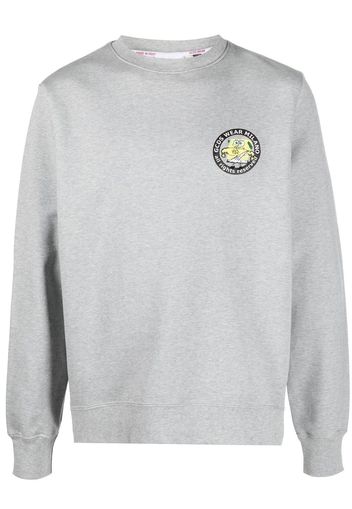 Gcds rear logo lettering sweatshirt - Grigio