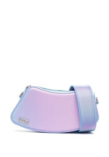 Gcds Comma holographic shoulder bag - Blu