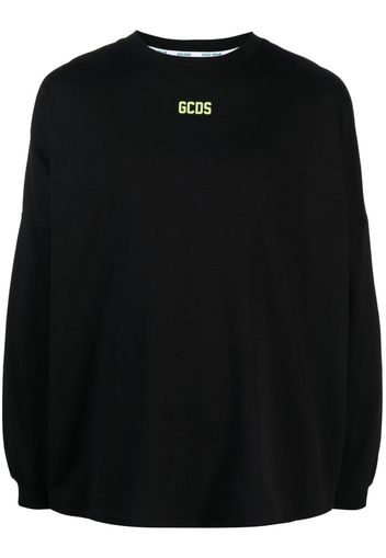 Gcds long-sleeved logo-print T-shirt - Nero