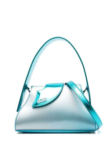 Gcds mini ombré-effect tote bag - Blu