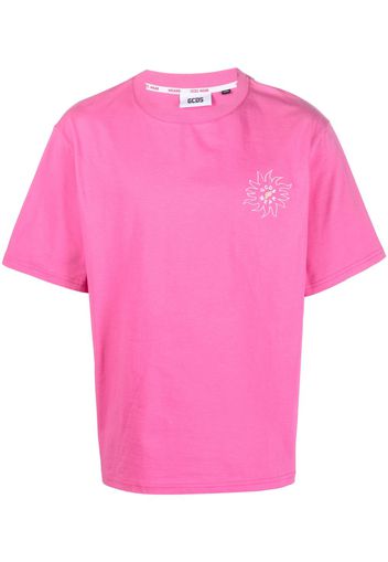 Gcds Surfing Wirdo graphic-print T-shirt - Rosa