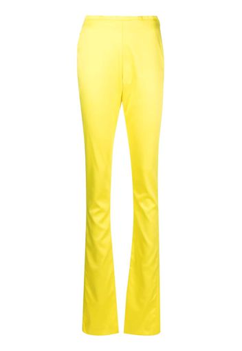 Gcds Bling glossy skinny trousers - Giallo