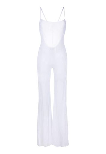 Gcds wide-leg jumpsuit - Bianco