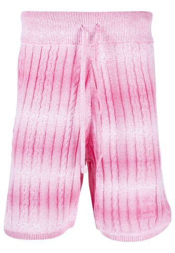 Gcds knitted degradé bermuda shorts - Rosa
