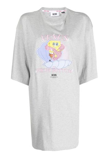 Gcds x SpongeBob Venus-print T-shirt dress - Grigio