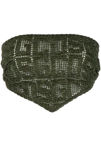 Gcds macramé monogram bandana top - Verde