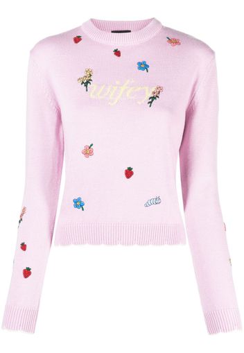 Gcds Wifey knitted jumper - Rosa