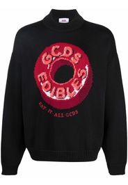 Gcds Candy-print roll neck pullover - Nero