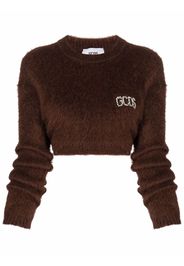 Gcds embellished-logo jumper - Marrone