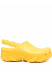 Gcds embossed-logo slingback clogs - Giallo